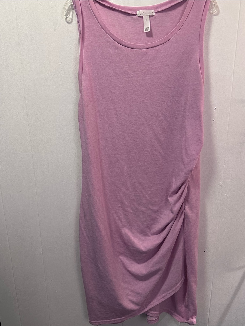 Leith Lilac Sleeveless Ruched Side Tank Dress